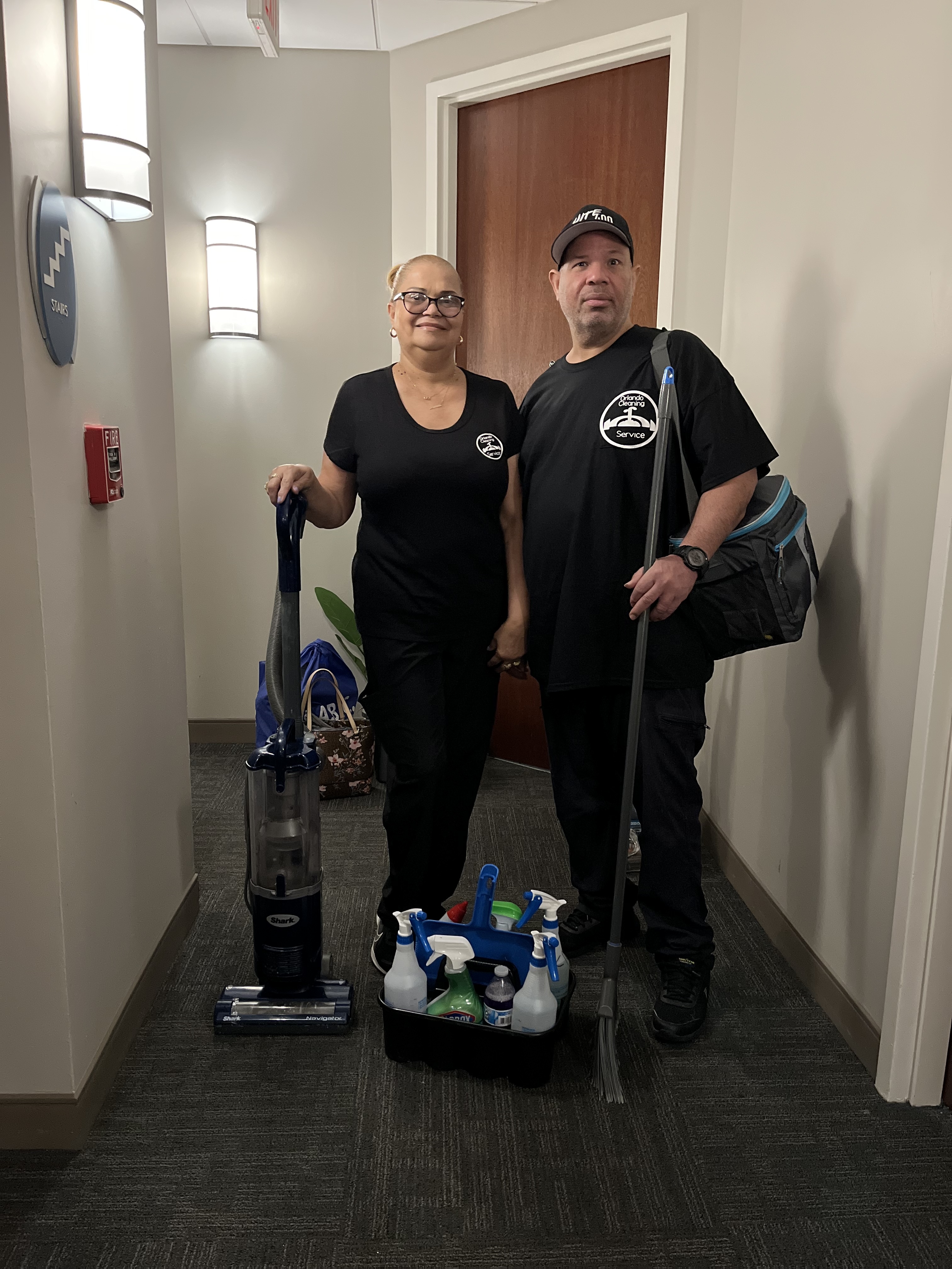 Orlando Cleaning For You team members during a cleaning appointment